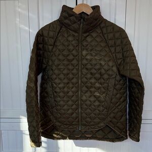 Athleta Quilted Jacket in Olive